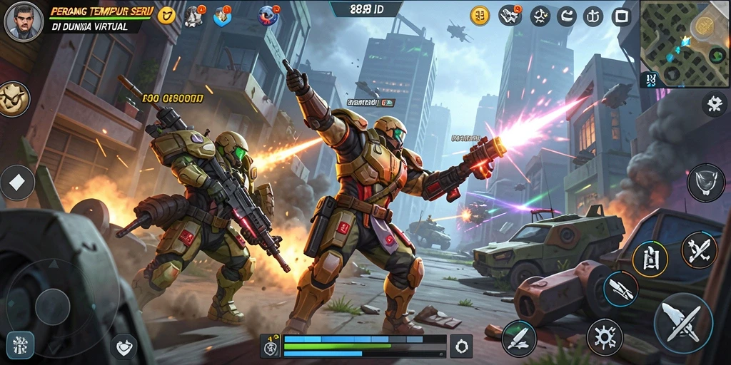 Gameplay intens 88ID di medan perang yang mendebarkan.