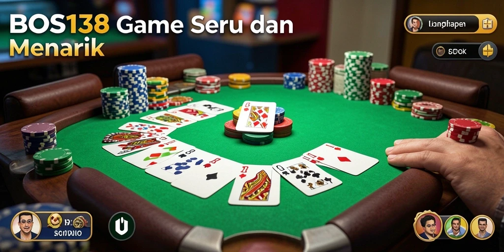 Screenshot gameplay BOS138 yang menunjukkan keseruan dalam bermain Gaple.