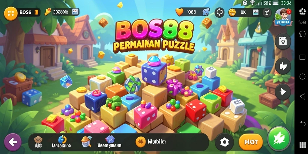 Screenshot utama BOS88 menampilkan gameplay menarik dengan berbagai teka-teki yang menantang.