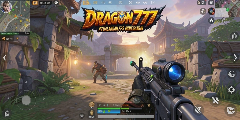 Tampilan intens dari gameplay FPS DRAGON777 yang mendebarkan.