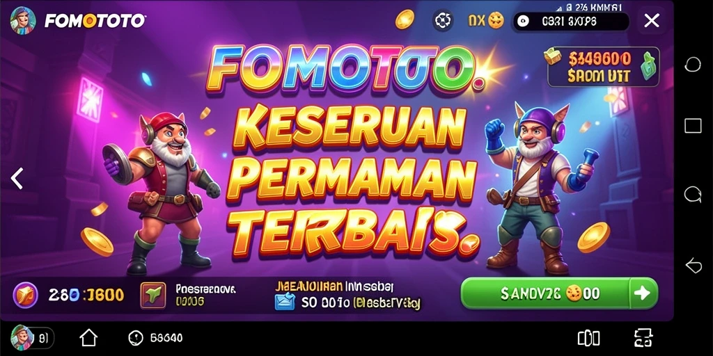 Screenshot FOMOTOTO memperlihatkan gameplay Slot yang menarik dan mendebarkan.