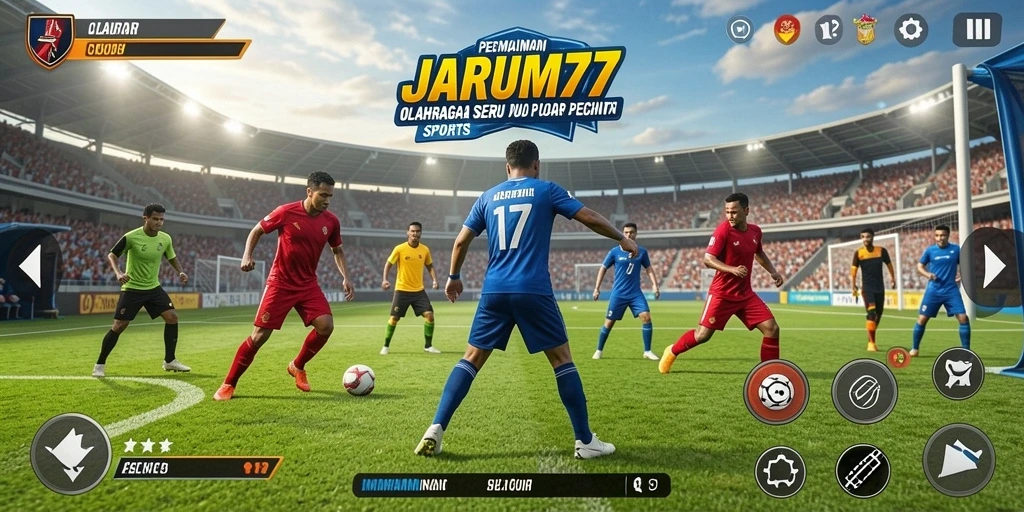 Tampilan seru gameplay JARUM77 dengan berbagai cabang olahraga.