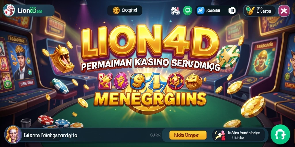 Tampilan menarik dari gameplay <strong>LION4D</strong> yang menegangkan di dunia Kasino.