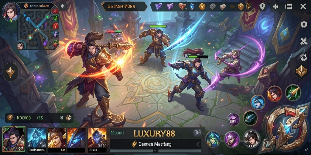 Tampilan gameplay seru dan menegangkan di LUXURY88.