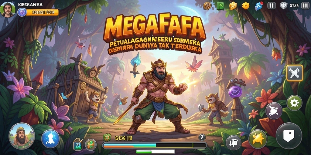 Tampilan gameplay menakjubkan dari <strong>MEGAFAFA</strong> yang penuh dengan petualangan.