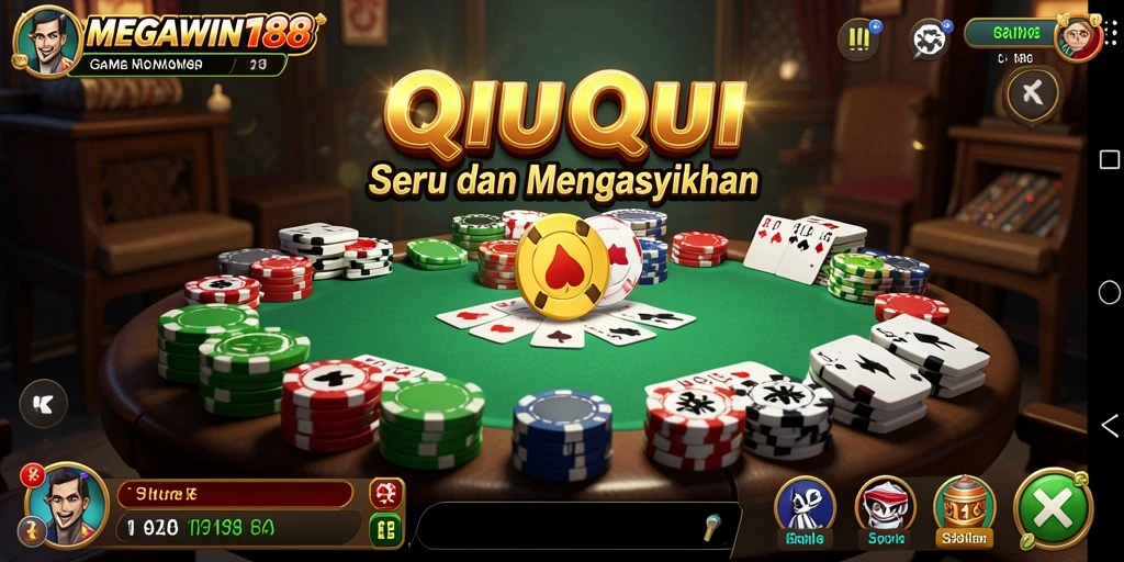 Tampilan gameplay QiuQiu yang menarik dan seru.