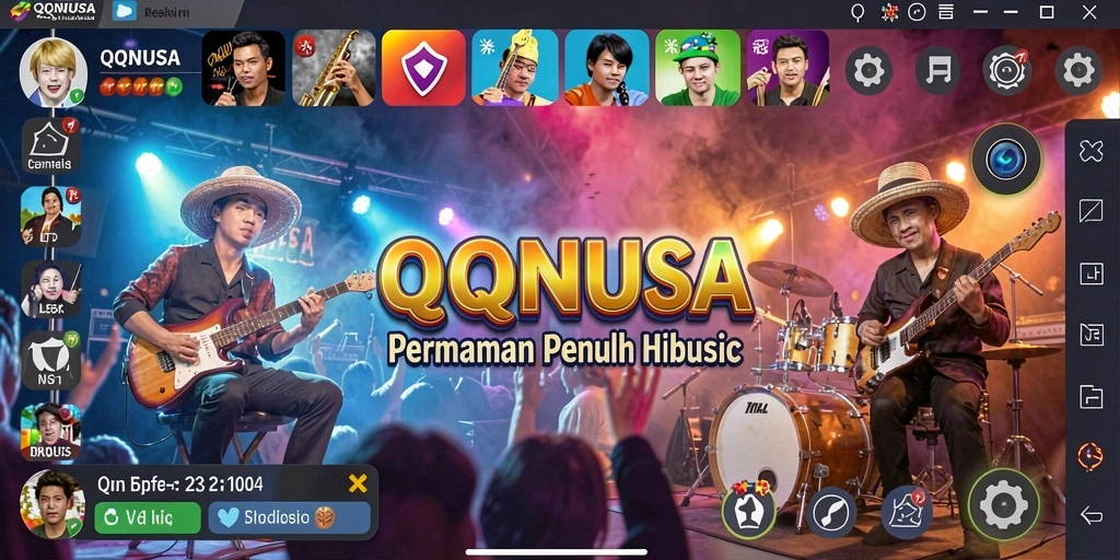 Tampilan gameplay QQNUSA yang seru dan penuh warna.