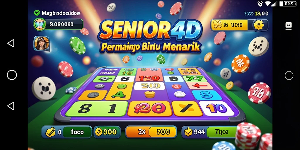 Gameplay seru SENIOR4D dengan suasana Bingo yang menyenangkan.