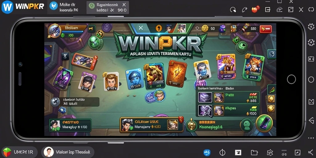 Tampilan antarmuka WINPKR yang bersih dan mudah digunakan.