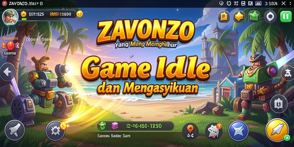 Tampilan gameplay ZAVONZO yang menarik dan interaktif.